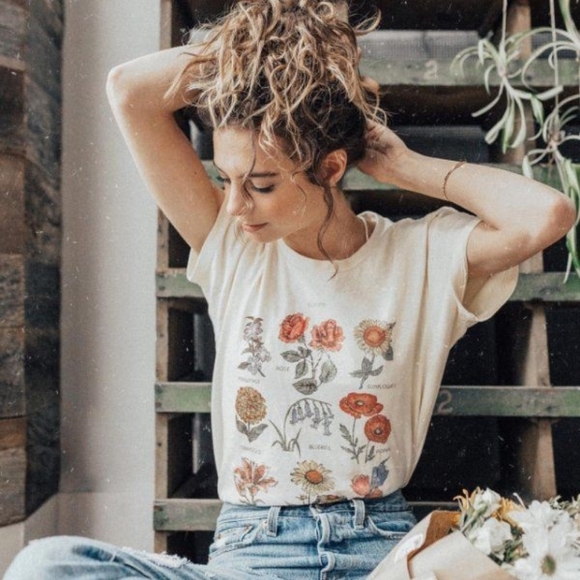 Urban Outfitters Tops - SALE!! Urban Outfitters flower chart T shirt